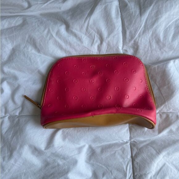 Estée Lauder Pink Mini Cosmetic Bag – Travel Makeup Pouch with Zipper, 8.5” - Picture 10 of 10